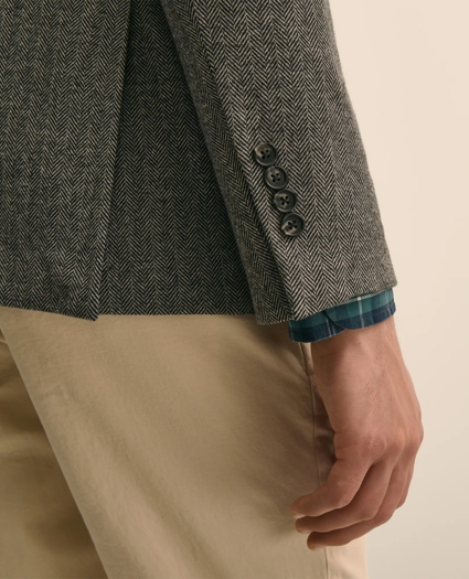 Classic Fit Cotton Blend Herringbone Knit Sport Coat, image 5