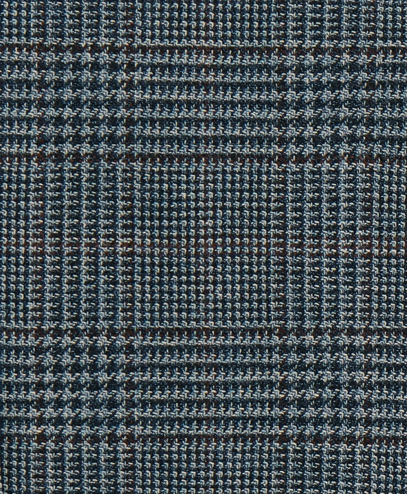 Traditional Fit Wool-Cotton Blend Hopsack Houndstooth Sport Coat, image 6