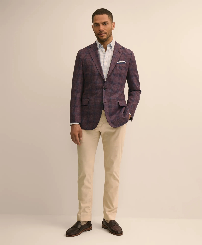 Classic Fit Wool Overcheck Hopsack Sport Coat, image 2