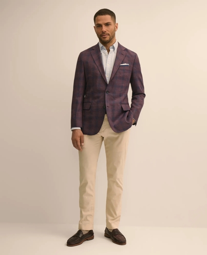 Classic Fit Wool Overcheck Hopsack Sport Coat, image 2