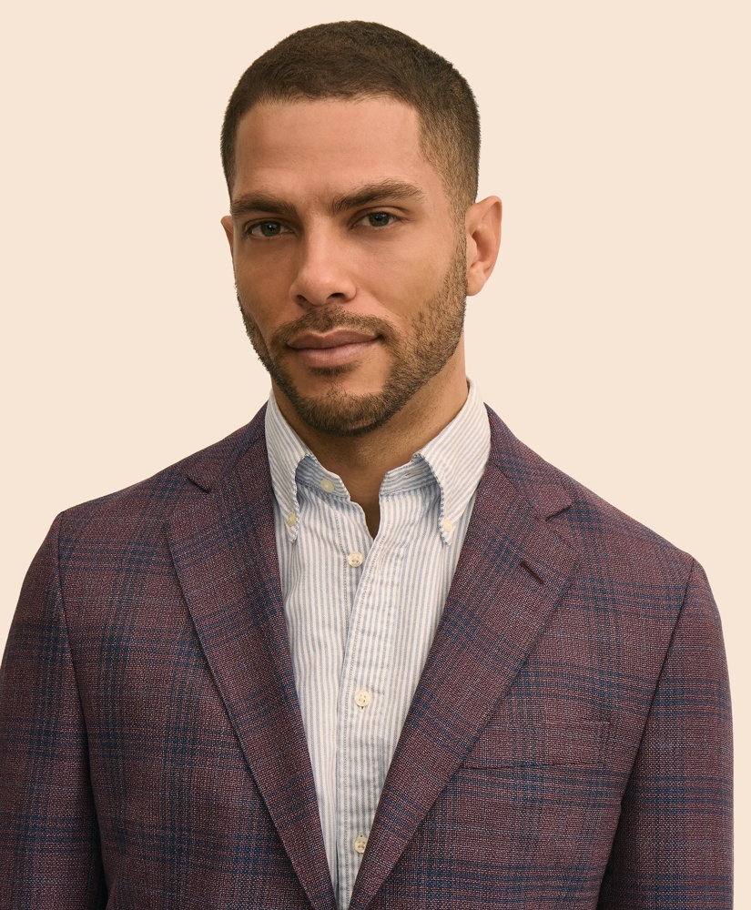 Classic Fit Wool Overcheck Hopsack Sport Coat, image 3
