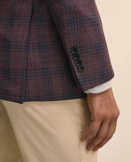 Classic Fit Wool Overcheck Hopsack Sport Coat, image 5