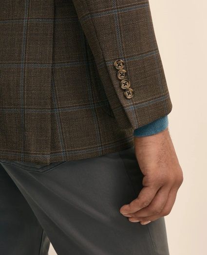 Classic Fit Wool Windowpane Hopsack Sport Coat, image 5
