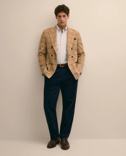 Classic Fit Camel Hair Windowpane 1818 Sport Coat, image 2