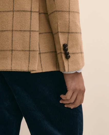 Classic Fit Camel Hair Windowpane 1818 Sport Coat, image 4