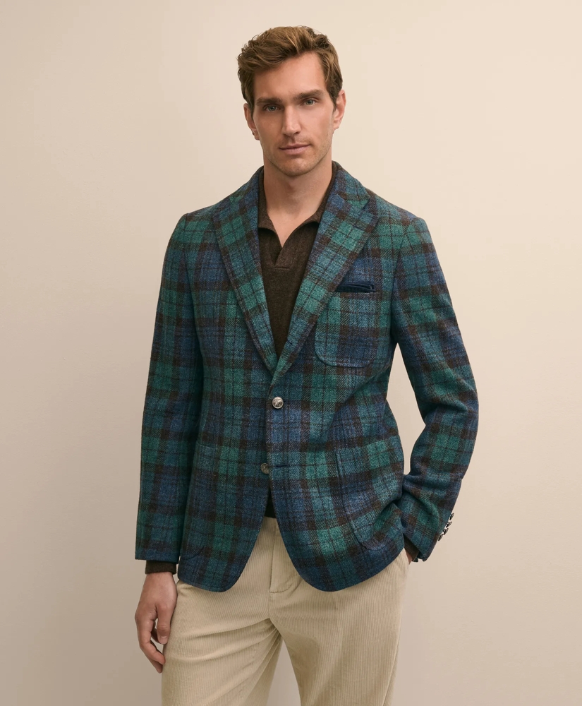 Classic Fit Wool Tweed Tartan No. 1 Sack Blazer, image 1