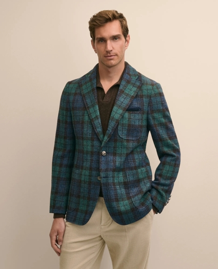 Classic Fit Wool Tweed Tartan No. 1 Sack Blazer, image 1