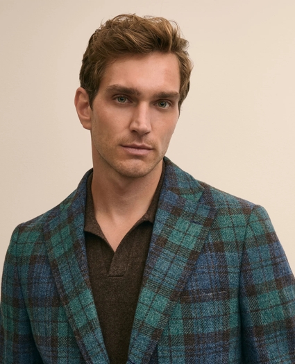 Classic Fit Wool Tweed Tartan No. 1 Sack Blazer, image 3