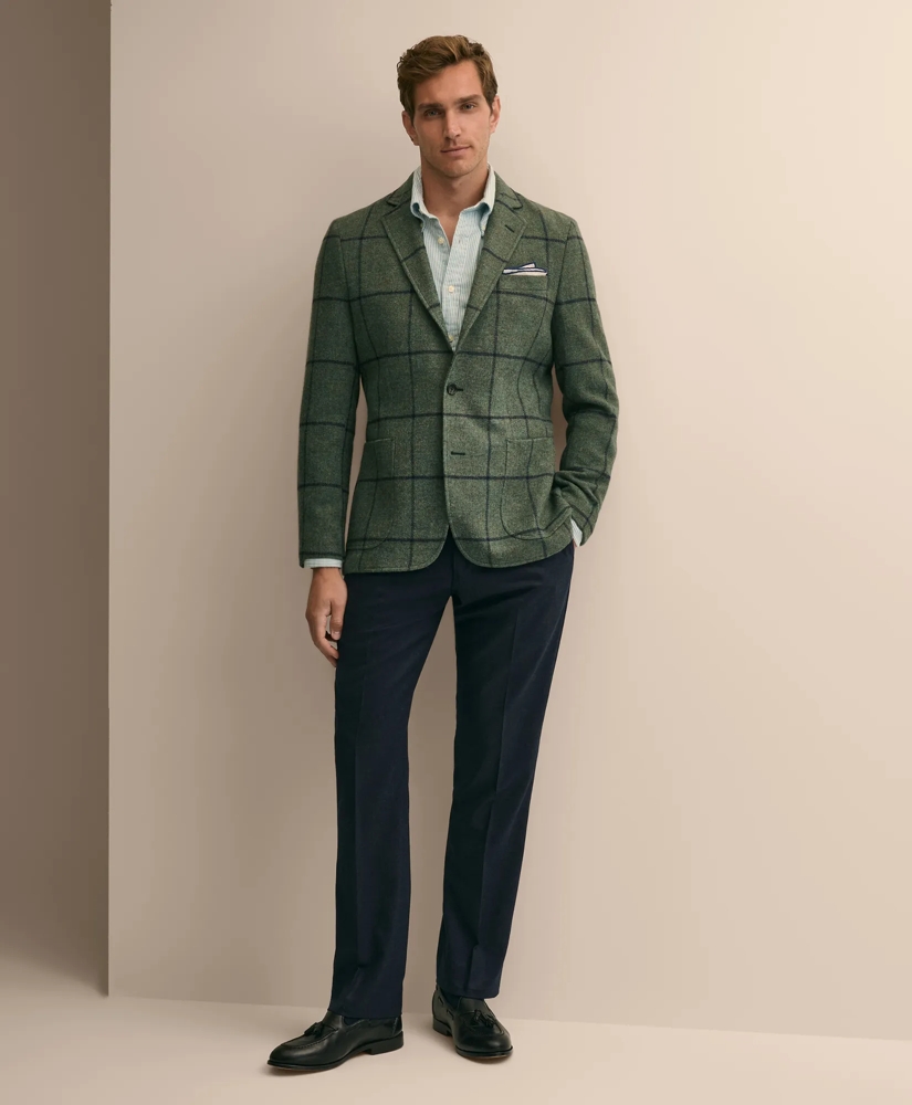 Classic Fit Wool Tweed Windowpane Sport Coat, image 2