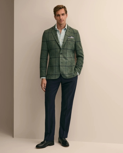 Classic Fit Wool Tweed Windowpane Sport Coat, image 2