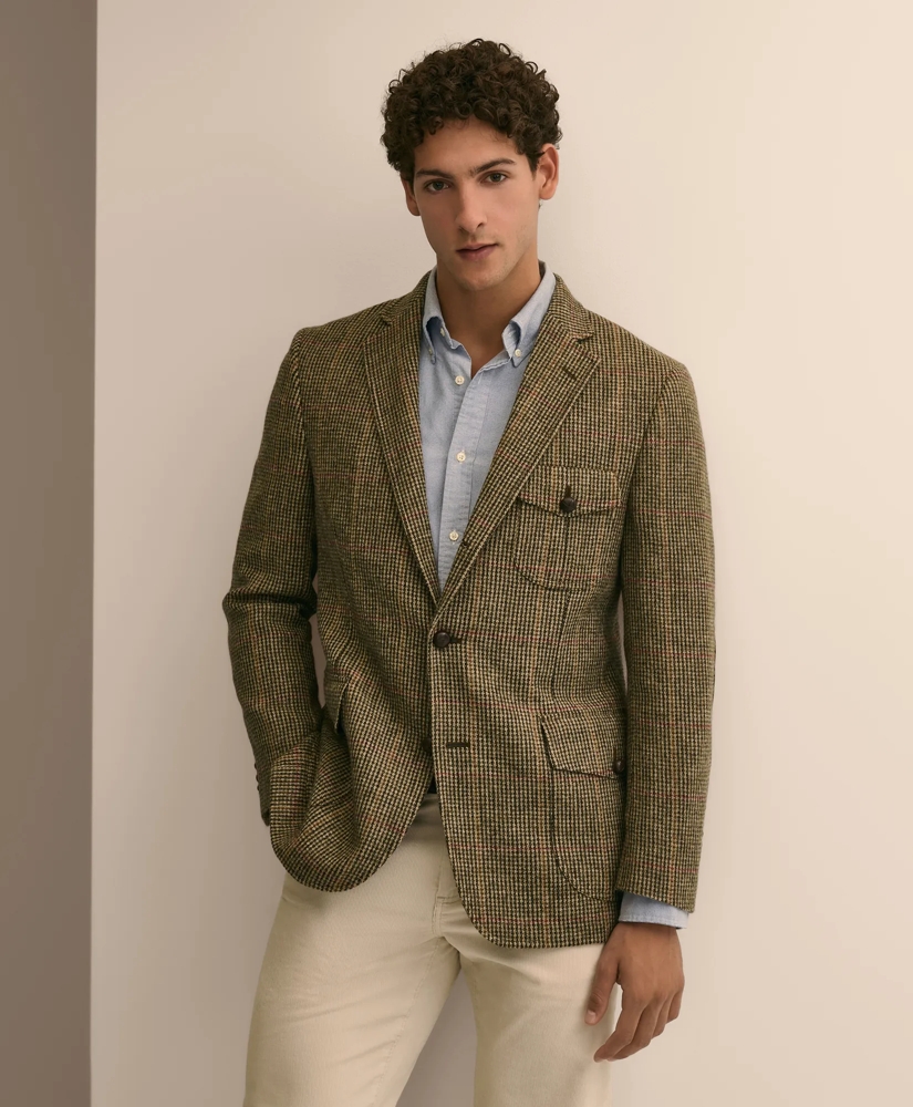 Classic Fit Wool Tweed Windowpane Sport Coat, image 1