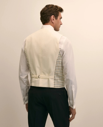 Wool Tweed Tattersall Vest, image 4