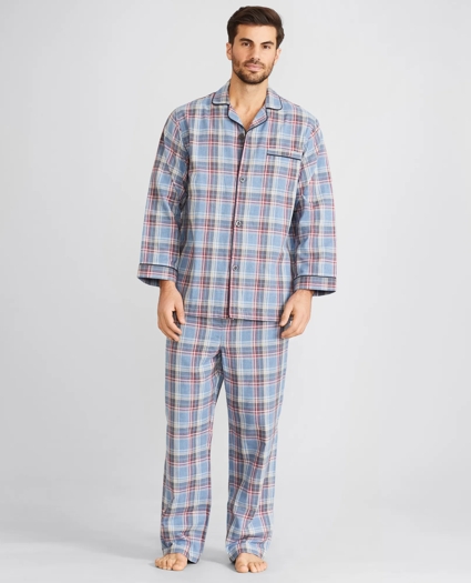 Double-Weave Plaid Pajamas, image 1