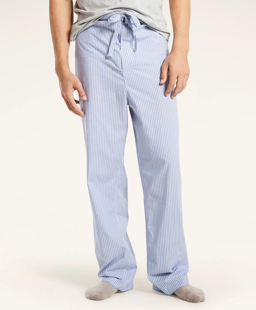 Striped Cotton Broadcloth Pajamas, image 3