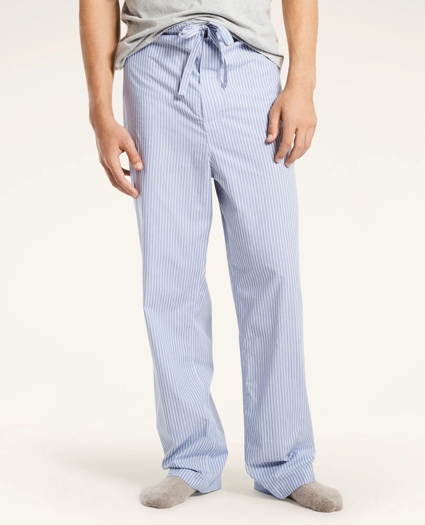 Striped Cotton Broadcloth Pajamas, image 3