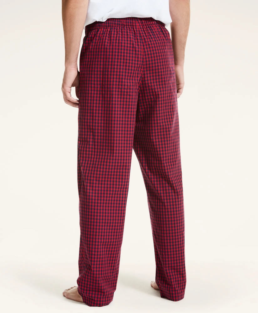 Plaid Cotton Broadcloth Lounge Pants, image 3