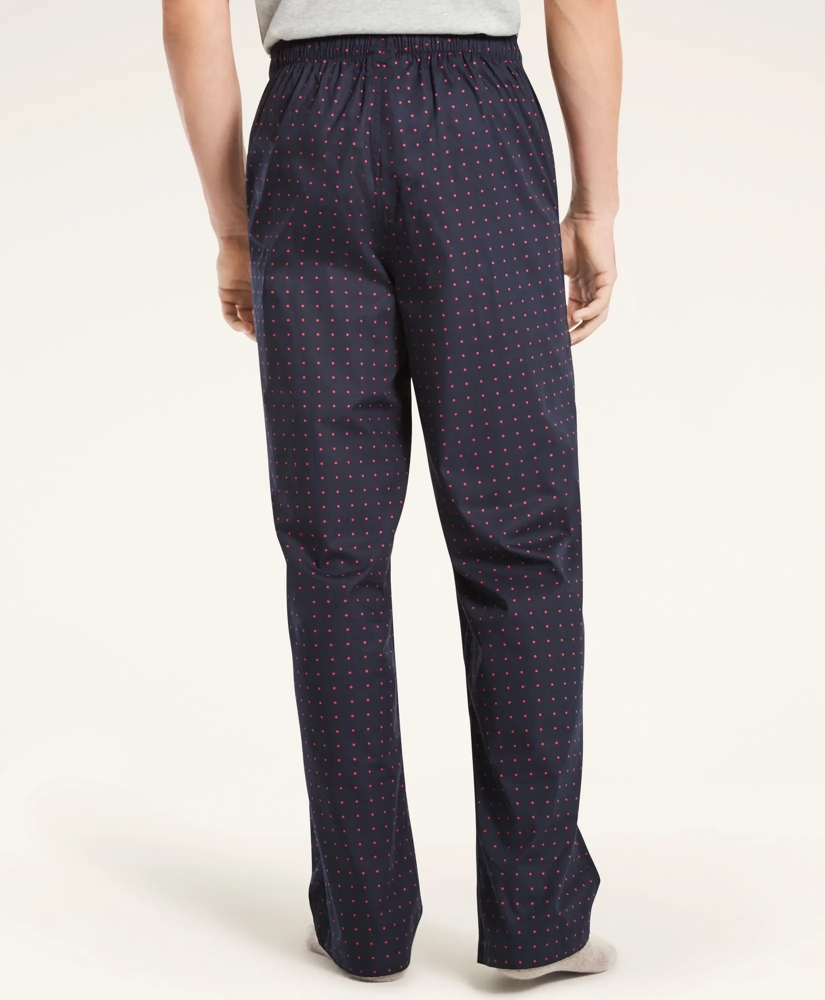 Polka Dot Cotton Broadcloth Lounge Pants, image 3