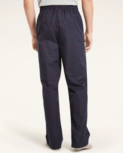Polka Dot Cotton Broadcloth Lounge Pants, image 3