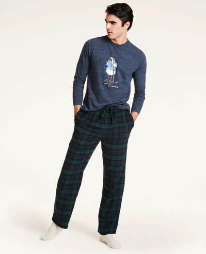 Black Watch Flannel Lounge Pants, image 2
