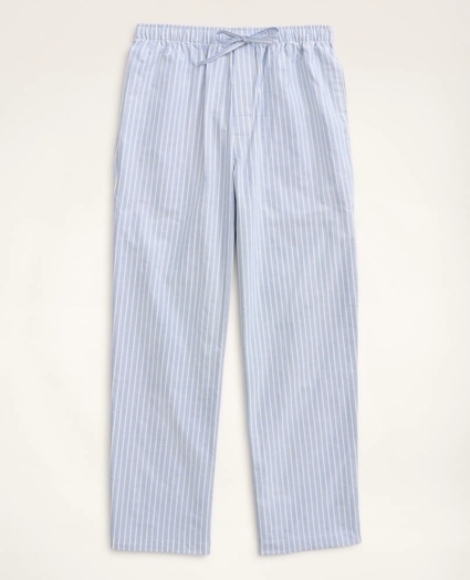 Cotton Oxford Stripe Lounge Pants, image 1