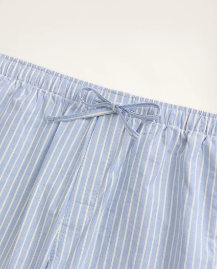 Cotton Oxford Stripe Lounge Pants, image 2