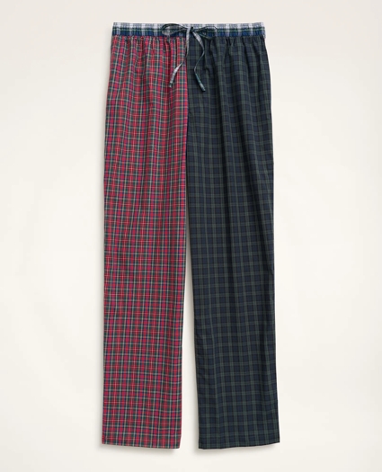 Cotton Broadcloth Fun Tartan Lounge Pants, image 1