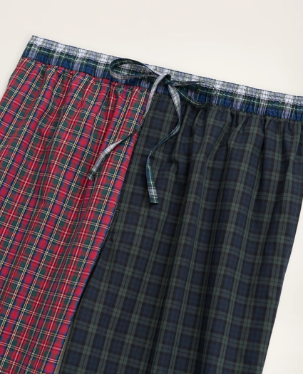 Cotton Broadcloth Fun Tartan Lounge Pants, image 2