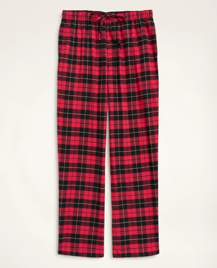 Cotton Flannel Tartan Lounge Pants, image 1