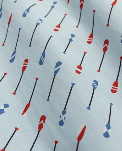 Cotton Poplin Oar Print Lounge Pants, image 2