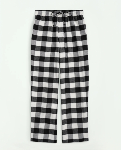 Cotton Flannel Buffalo Plaid Lounge Pants, image 1