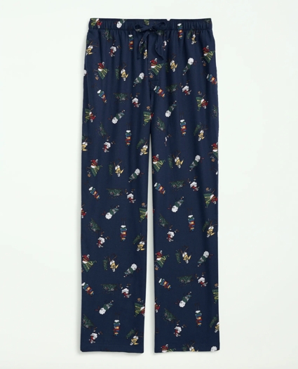 Cotton Flannel Holiday Henry Lounge Pants, image 1