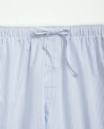 Cotton Oxford Striped Lounge Pants, image 2