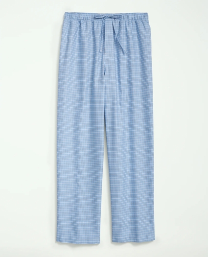 Cotton Oxford Windowpane Lounge Pants, image 1