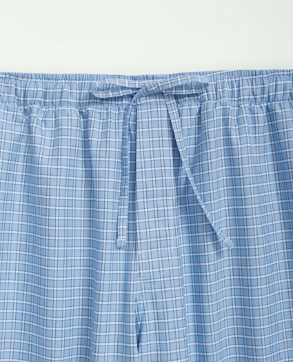 Cotton Oxford Windowpane Lounge Pants, image 2