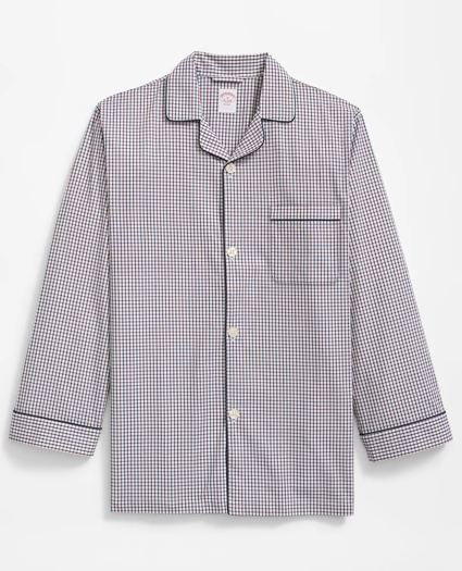Cotton Broadcloth Tattersall Pajamas, image 2