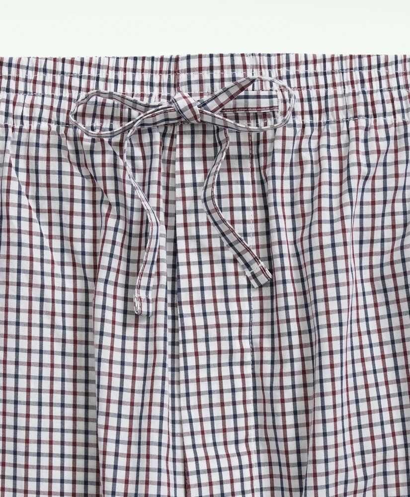 Cotton Broadcloth Tattersall Pajamas, image 4