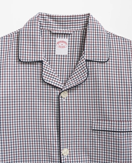 Cotton Broadcloth Tattersall Pajamas, image 6