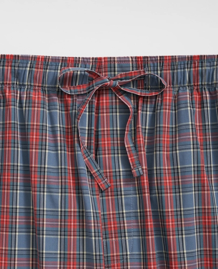 Cotton Broadcloth Tartan Lounge Pants, image 2
