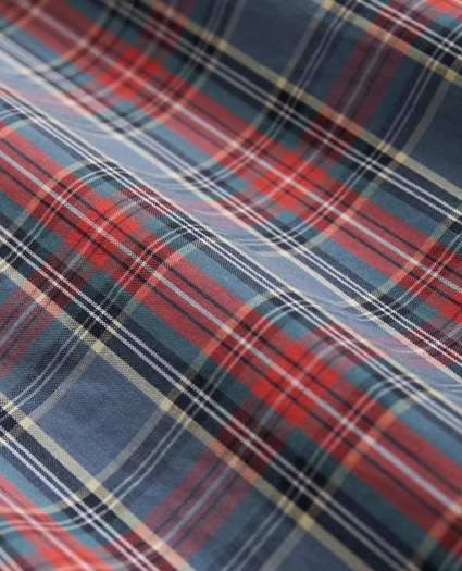 Cotton Broadcloth Tartan Lounge Pants, image 3