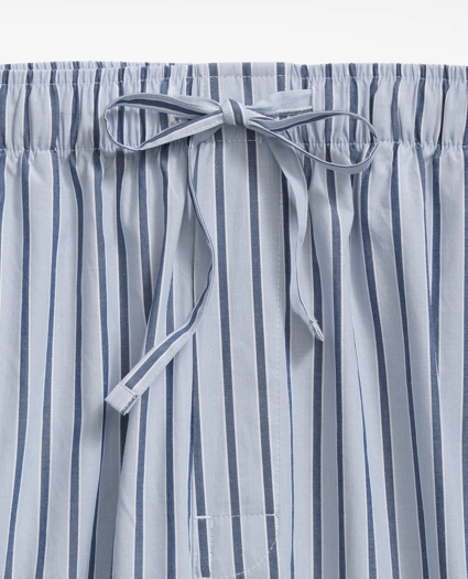 Cotton Broadcloth Striped Lounge Pants, image 2