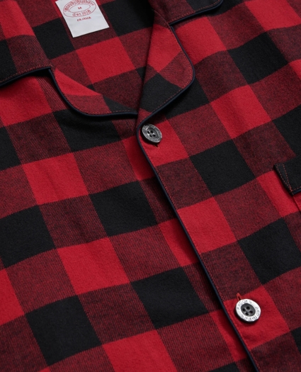 Cotton Flannel Plaid Pajamas, image 3