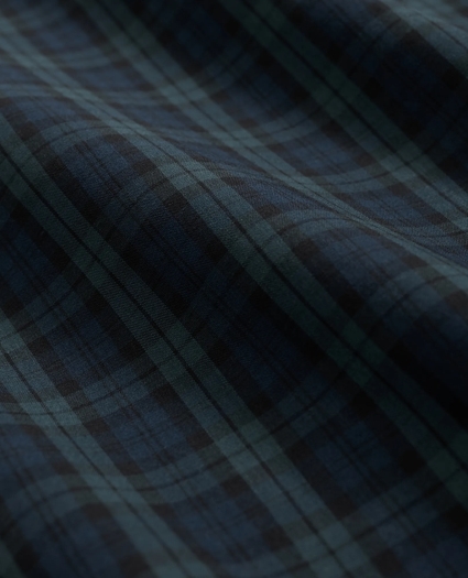 Cotton Broadcloth Black Watch Lounge Pants, image 3