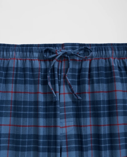 Cotton Flannel Plaid Lounge Pants, image 2