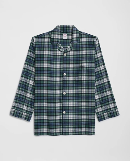 Cotton Flannel Tartan Pajamas, image 2