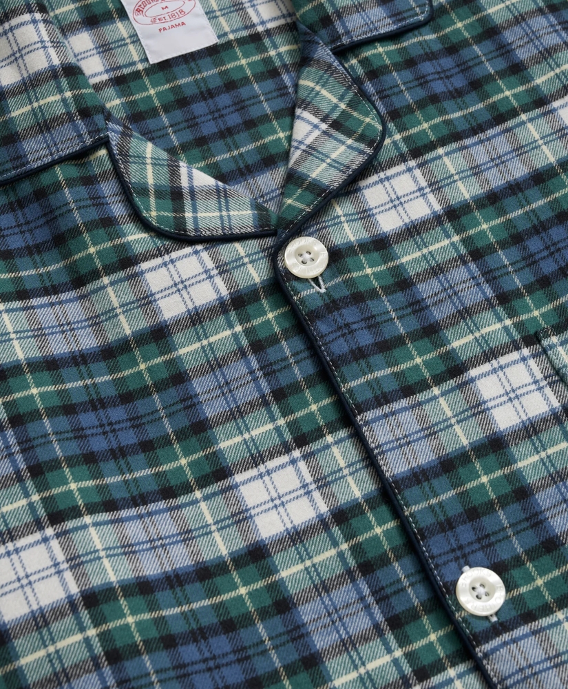 Cotton Flannel Tartan Pajamas, image 3