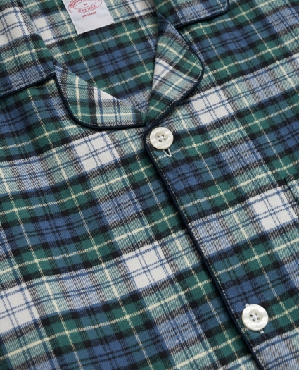Cotton Flannel Tartan Pajamas, image 3