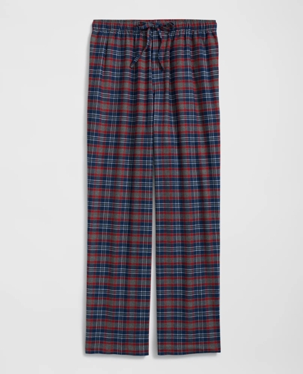 Cotton Flannel Plaid Lounge Pants, image 1