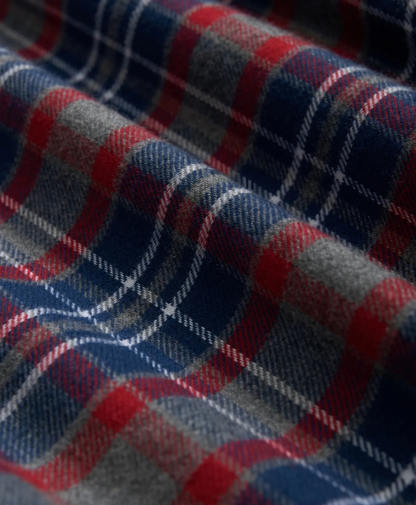 Cotton Flannel Plaid Lounge Pants, image 3