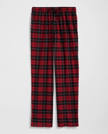 Cotton Flannel Tartan Lounge Pants, image 1