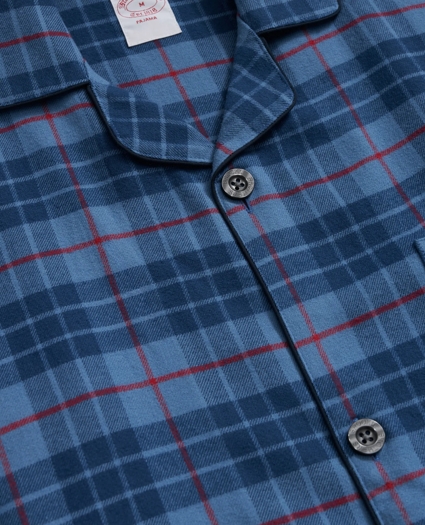 Cotton Flannel Plaid Pajamas, image 3